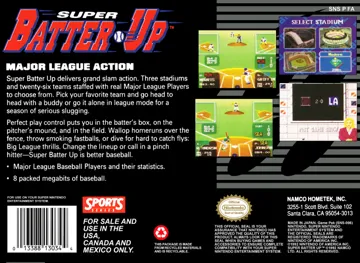 Super Batter Up (USA) box cover back